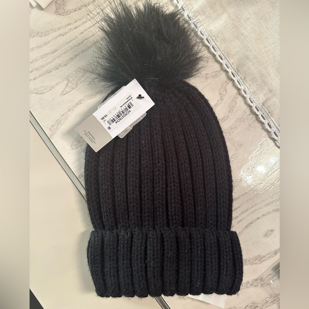 🔔BP Black Ribbed Knit Beanie